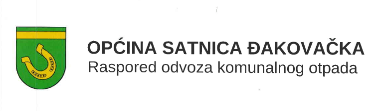 Raspored odvoza otpada 2020.